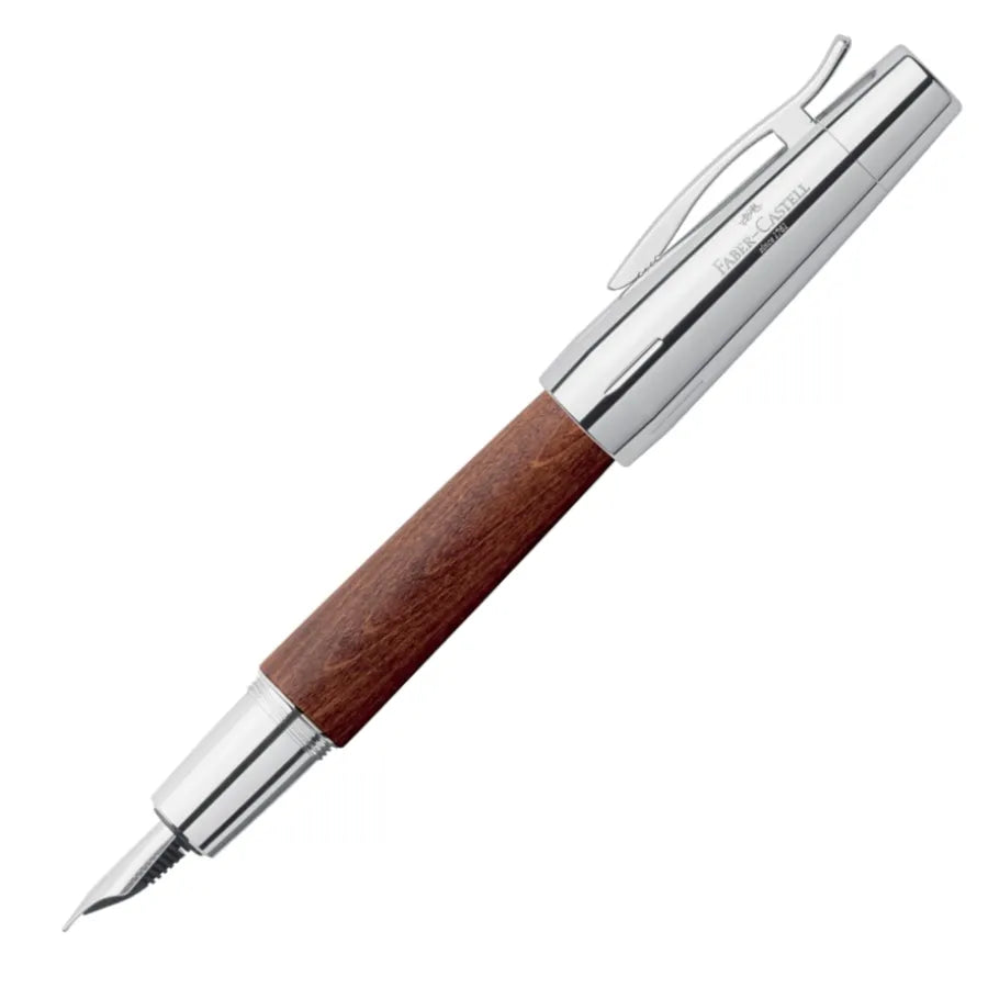 Faber Castell E-Motion Pearwood Dark Brown Fountain Pen