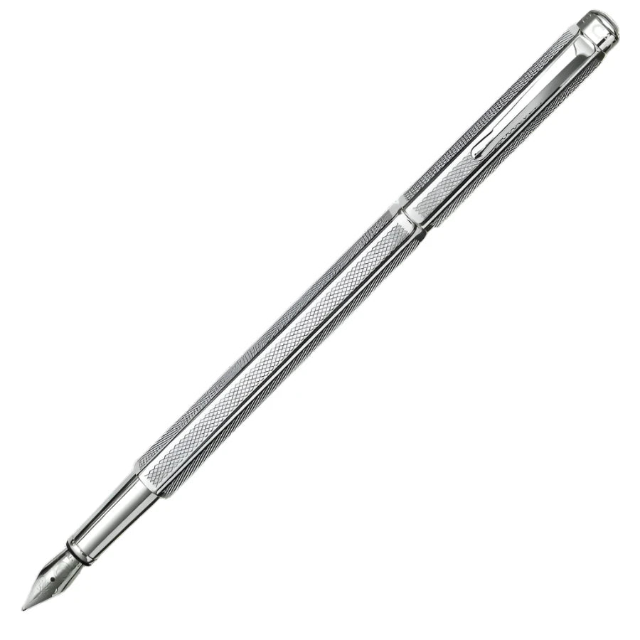 Caran D'Ache Ecridor Retro Silver/ Palladium Plate Fountain Pen