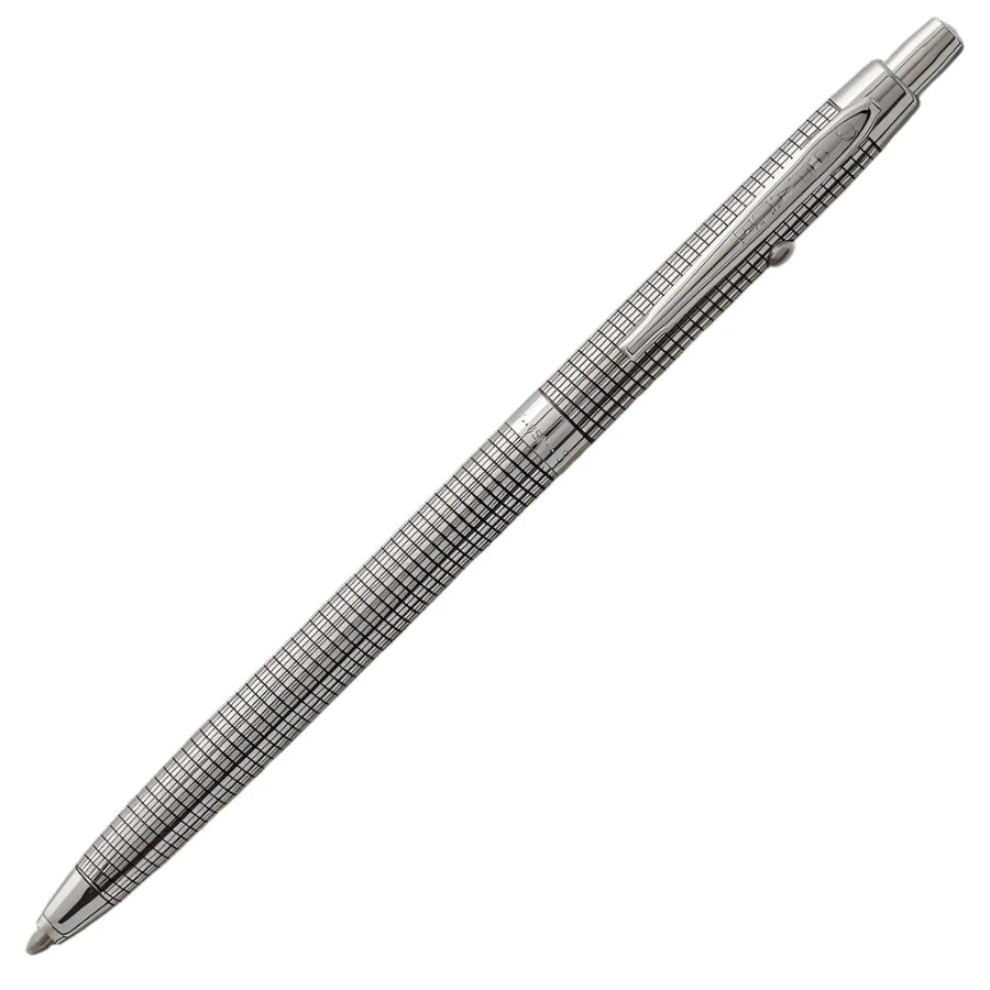 Fisher Space Pen Shuttle B4 Chrome Plated Black Grid Design