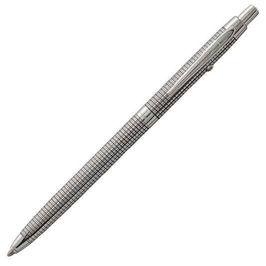 Fisher Space Pen Shuttle B4 Chrome Plated Black Grid Design