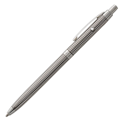 Fisher Space Pen Shuttle B4 Chrome Plated Black Grid Design