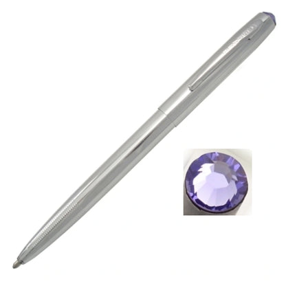 Fisher Space Pen Cap-O-Matic FM4CSW539 Chrome Tanzanite Swarovski