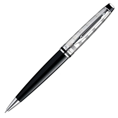 Waterman Expert Deluxe Black Chrome Ball Point Pen